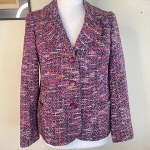 Tosca Couture Bordeaux Tweed Jacket  Petite